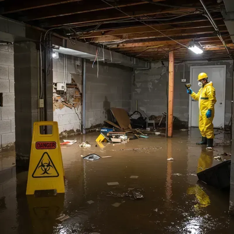 Flooded Basement Electrical Hazard in Ferndale, WA Property