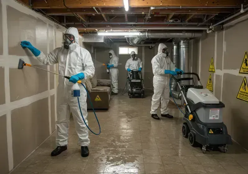 Basement Moisture Removal and Structural Drying process in Ferndale, WA